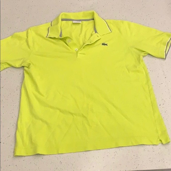 Lacoste Other - Lacoste polo green yellow used good condition